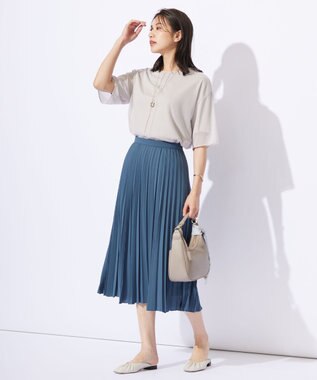 J.PRESS LADIES リバーシブルドロップエポ ネックレス ベージュ系