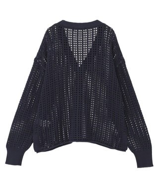AMERICAN HOLIC メッシュカーディガン Navy