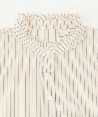 J.PRESS LADIES 【洗える】ハイネック フリル デコカラー 付け襟 イエロー系1