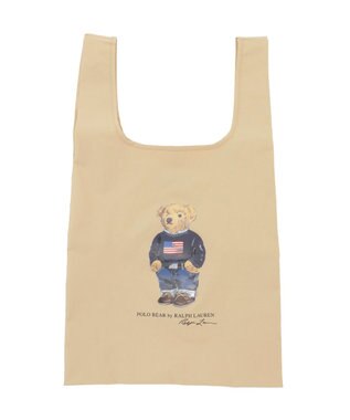 MOONBAT POLO RALPH LAUREN(ポロ ラルフローレン)  【C-zeroはっ水】ポロベア ベルト付き レインバッグ ベージュ