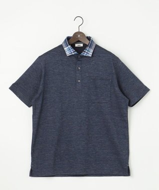 JOSEPH ABBOUD 【キングサイズ・吸水速乾】リネンハニカム ポロシャツ