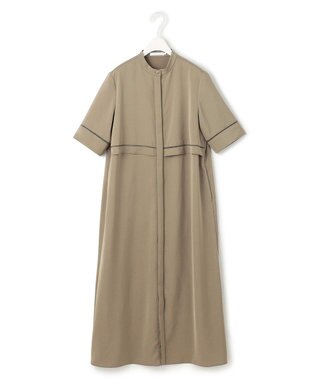 ICB L 【ASUMI・MANAMIコラボ 丈が選べる】ハシゴレースシャツワンピース カーキ系