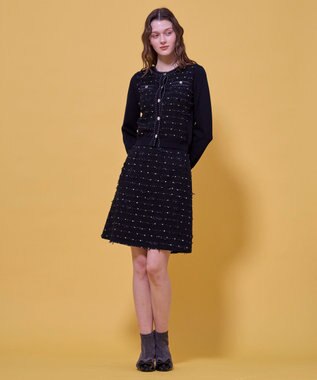 TOCCA 【八木アリサさん着用】【消臭】FLOWER HIDE AND SEEK スカート ブラック系