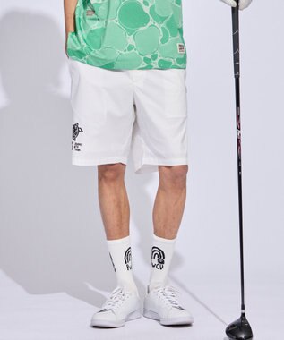 PW CIRCULUS 【MEN】TURTLE MOTIFショーツ ゴルフ ホワイト系