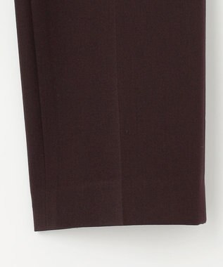 J.PRESS LADIES L 【WEB限定カラーあり・洗える】T/Rアルガンシルク テーパード パンツ ワイン系