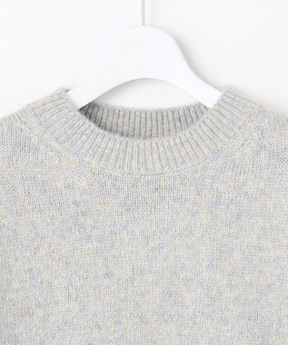 J.PRESS LADIES MIX COLOR クルーネック ニット サックスミックス系