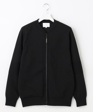 23区GOLF ウォッシャブルでお手入れも楽！【23Fondation/MEN】ニットブルゾン ブラック系