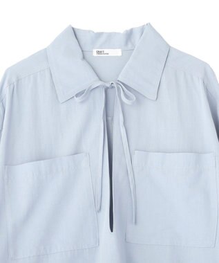 CRAFT STANDARD BOUTIQUE Vネックスキッパーシャツ Sax