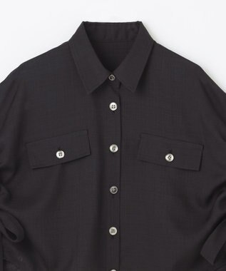 GRACE CONTINENTAL ショートポンチョシャツ ブラック