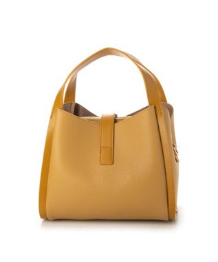 UNBILLION cachecache 3レイヤーヒネリ金具2wayトート イエロー