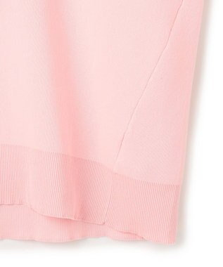 UNFILO スポンジニット ディープネック ピンク