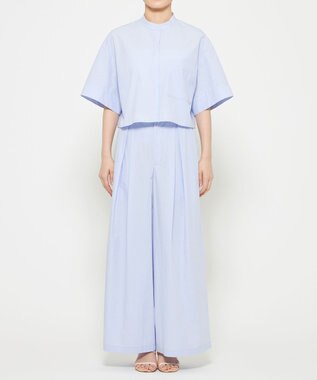 uncrave カラータイプライター ワイドパンツ サックス