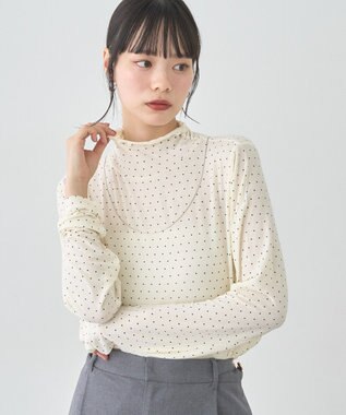 earth music&ecology 【吸湿発熱】あったかフェミニンインナー(シアーハイネック)