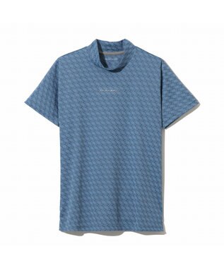 ZERO HALLIBURTON 【吸水速乾・UVケア】 ZHモノグラムモックネックTシャツ ZHG-W5S 82979 ライトブルー