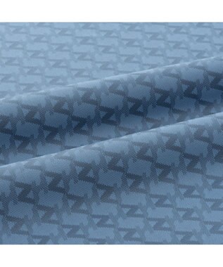 ZERO HALLIBURTON 【吸水速乾・UVケア】 ZHモノグラムモックネックTシャツ ZHG-W5S 82979 ライトブルー