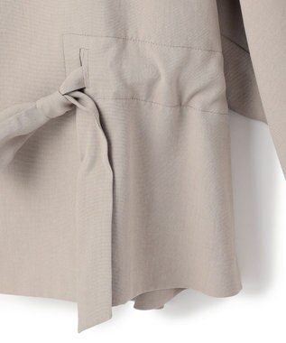 BEIGE， PORDIC / ドロスト付きノーカラージャケット Taupe