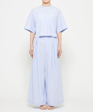 uncrave カラータイプライター ワイドパンツ サックス