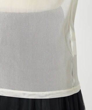 NAVE 【Nave・洗える】チュールジャージー トップス アイボリー系