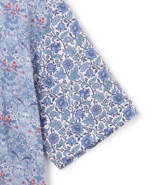 JOSEPH HOMME 【LIBERTY】クレイジーリバティ　半袖レギュラーシャツ サックスブルー系