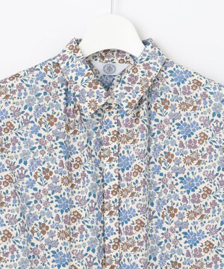J.PRESS LADIES 【洗える】LIBERTY シャツカラー ブラウス ふじ色系5