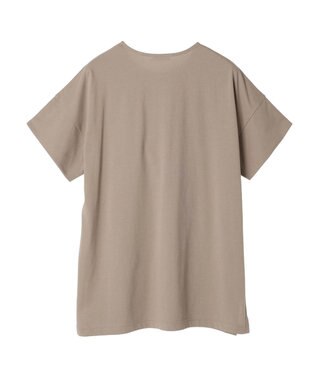 Green Parks 冷っとすずやか　袖広チュニック Gray Beige