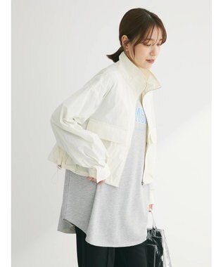 Green Parks ・ＥＬＥＮＣＡＲＥ　ＤＵＥ　スタンドナイロンブルゾン Ivory