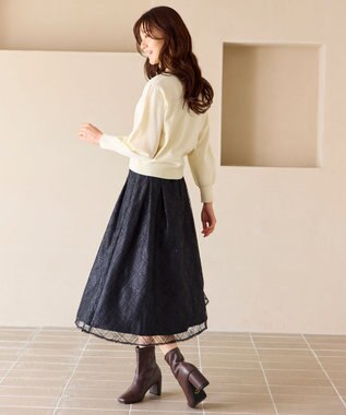 Feroux 【先行予約】美シルエットニット プルオーバー ホワイト系