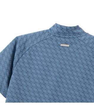 ZERO HALLIBURTON 【吸水速乾・UVケア】 ZHモノグラムモックネックTシャツ ZHG-W5S 82979 ライトブルー
