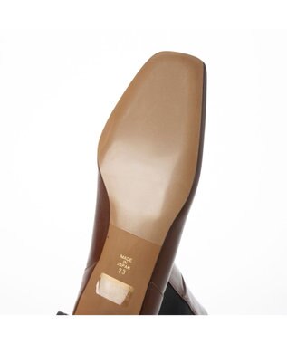 MODE ET JACOMO <MODE ET JACOMO>スクエアトゥサイドゴアブーツ ブラウン