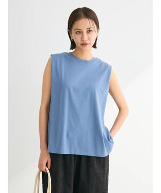 Green Parks ・ＳＵＧＡＲＳＰＯＯＮ【ＣＯＯＬ】タックノースリーブＴＥＥ Blue