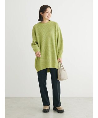 Green Parks ＭＩＸ畦ニットチュニック Green