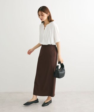 Green Parks ２ｗａｙ　５分袖ブラウソー Off White