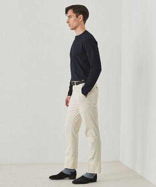 GOTAIRIKU 仕事で着られる綿パン【吸水速乾/ストレッチ/折り目加工】クールマックスコットンパンツ_ノータック（25年モデル） アイボリー/新色