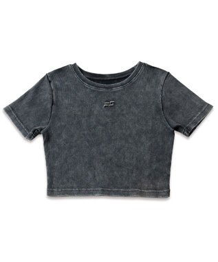 WEGO ヴィンテージウォッシュリブT スミクロ