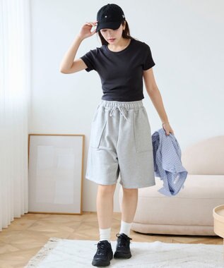 WEGO 【SMサイズ展開】コンパクトリブT ブラック