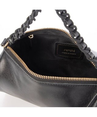 UNBILLION ペルケ perche / カラーチェーン筒形2wayショルダー ブラック