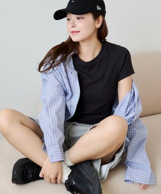 WEGO 【SMサイズ展開】コンパクトリブT ブラック