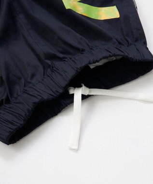 OP／FILA 【SEVEN2】バックブリント ロゴデザインハーフパンツ ネイビー