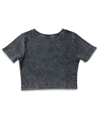 WEGO ヴィンテージウォッシュリブT スミクロ