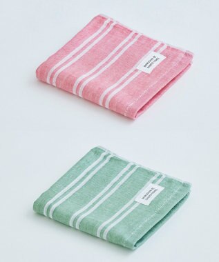 SHINTO TOWEL シマ ハンドタオル ダブル色地 2枚セット