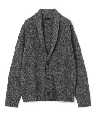 JOSEPH HOMME 【WEB・一部店舗限定】ライトヴィスコース　ショールカーディガン ブラック系
