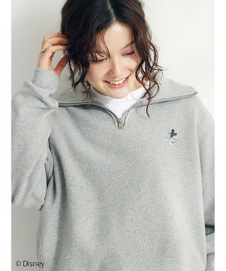 CRAFT STANDARD BOUTIQUE 【Ｄｉｓｎｅｙ】Ｈａｌｆ　Ｚｉｐ　Ｓｗｅａｔ Gray Mixture