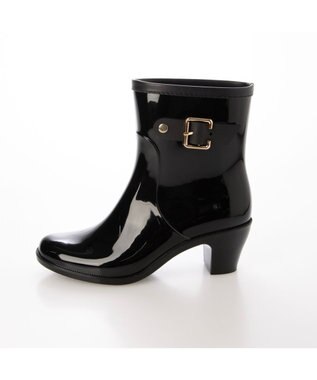 ing <Pitti>【WEB限定】バックルベルトレインショートブーツ ブラック