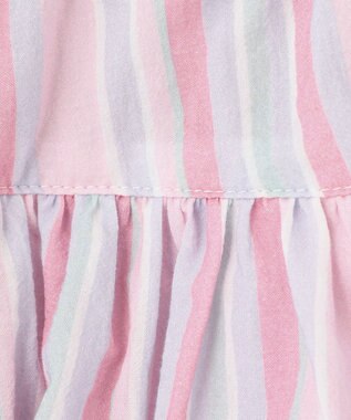 ANY KIDS 柄キュロット ピンクストライプ