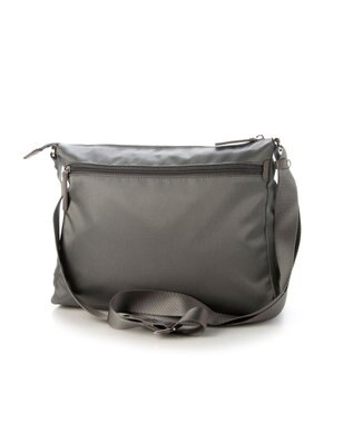 LA BAGAGERIE フロントポケット　スクエアナイロンショルダー　Mサイズ グレー