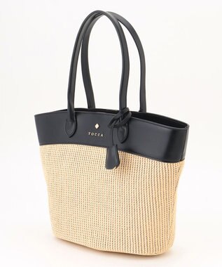TOCCA 【A4サイズ対応】COLOR of AUBE BASKET かごバッグ ブラック