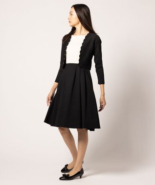 TOCCA 【洗える】SCALLOP ボレロ ブラック