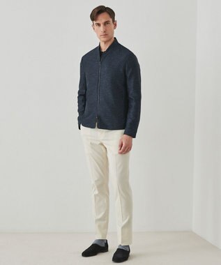 GOTAIRIKU 仕事で着られる綿パン【吸水速乾/ストレッチ/折り目加工】クールマックスコットンパンツ_ノータック（25年モデル） アイボリー/新色