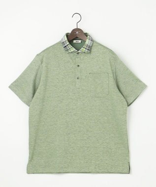 JOSEPH ABBOUD 【キングサイズ・吸水速乾】リネンハニカム ポロシャツ