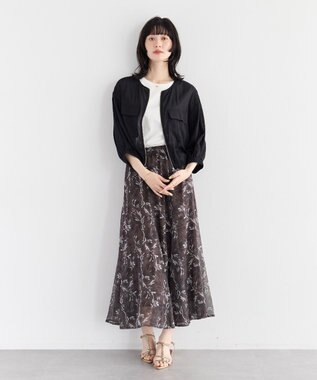 YECCA VECCA ドライタッチシアーブルゾン Black